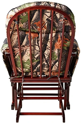 Artiva USA Wood Glider Chair And Ottoman Mircofiber Cushion Set - Image 5