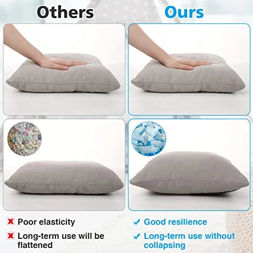 Shredded Memory Foam Filling For Bean Bag Filler Foam- Premium Soft Pillow Stuffing Foam- Couch Cushion Filling For Pouf Dog Beds Bean Bag Chairs Arts Crafts, Without Added Gel Particles (5LB) - Image 3