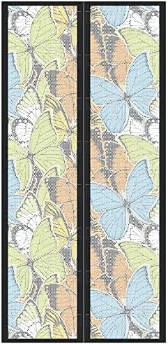 Total Vision Butterfly Pattern - Quick Install Mesh Magnetic Screen 40β X 85.5β - Helps Keep Bugs & Insects Out - Perfect For Single Doors Leading To Your Porch Or Patio - Folds For Easy Storage - Image 5