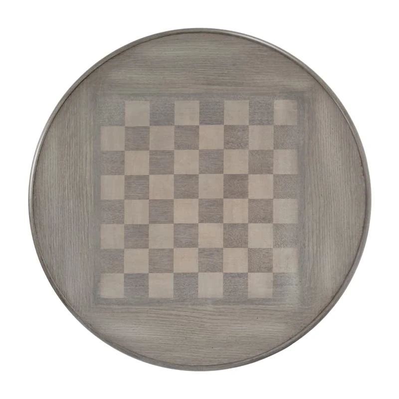 Butler Specialty Company Colbert 22" Round Pedestal Game Table In Powder Gray - Image 5