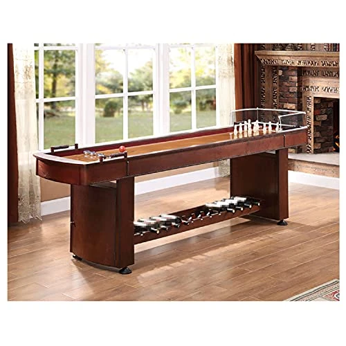 JFF Shuffleboard Table β Luxury Gaming Board With Playing Accessories β Gameroom Furniture β 274Cm Wood Game Table