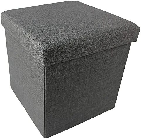 Achim Home Furnishings Collapsible Storage Ottoman 6 Drawers - Black Faux Leather 15x30x15 - Image 7