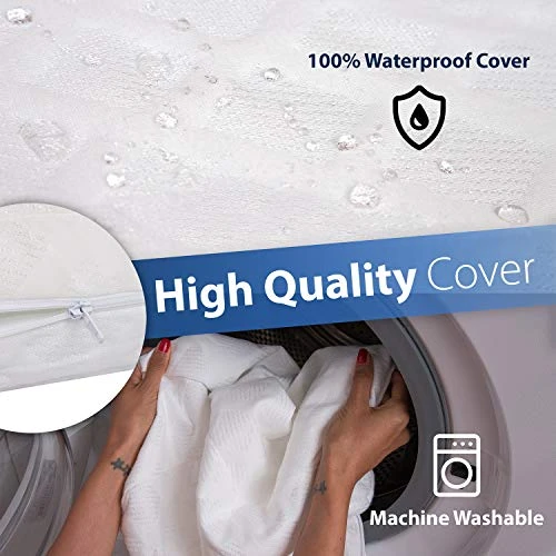 Sleepah Pack And Play Mattress Tri-Fold Double Sided Pad (Firm For Babies) & Soft Memory Foam (for Toddlers) Play Yard Mattress Pad Fits Most Pack N Play Playpens Cribs Foldable With Cary Bag - Image 4