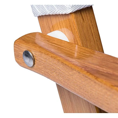 Frankford Umbrellas Heavy Duty Commercial Grade Oak Wooden Beach Chair Folding Wood Chaise Lounger - Image 2