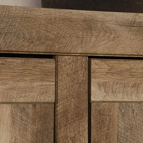 Sauder Adept Storage Wide Storage Cabinet, Craftsman Oak Finish - Image 6