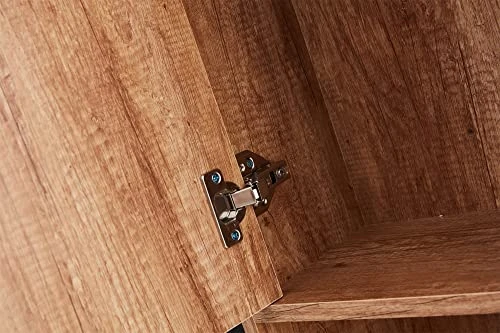 Aisfure Over The Toilet Storage Cabinet, 3-Tier Bathroom Space Saver, Bathroom Organizer Shelf Over Toilet, Freestanding Multifunctional Laundry Organizer Toilet Rack Brown - Image 3