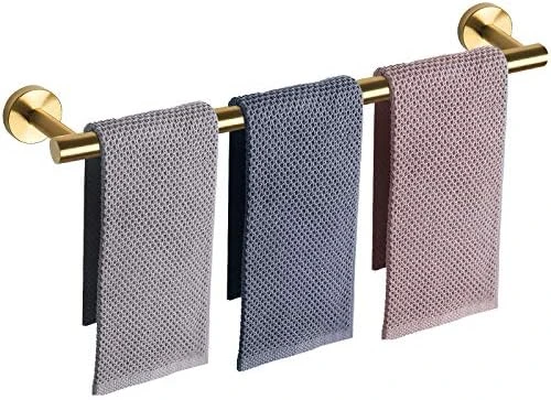 NearMoon Bathroom Towel Bar, Bath Accessories Thicken Stainless Steel Shower Towel Rack For Bathroom, Towel Holder Wall Mounted (Matte Black, 18 Inch) - Image 11