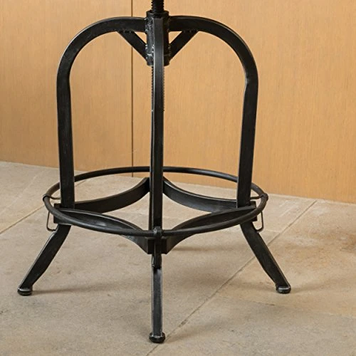 Christopher Knight Home Vlippu Leather Barstool With Backrest, Brown - Image 2