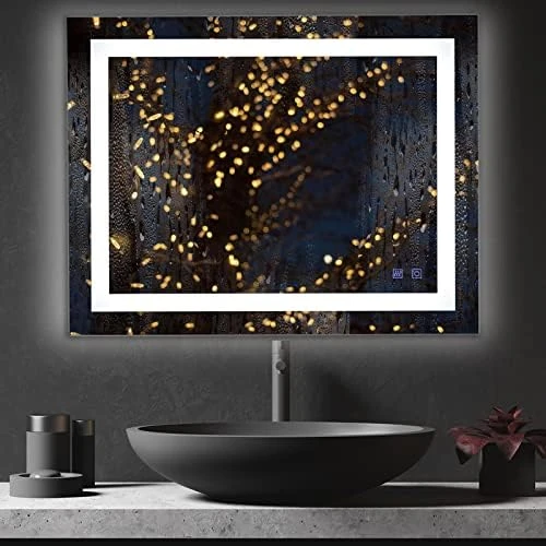 Bonnlo 32"×24" (800×600mm)Bluetooth Mirror,Led Bathroom Mirror Smart Mirror With Bluetooth Speaker, Anti-Fog Bathroom Led Mirror With Memory Touch, Dimmable Espejos Para Baños, Vertically/Horizontally - Image 10