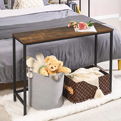 FlyinAir Console Talbe 37.6" Sofa Table For Living Room Console Tables For Entryway Narrow Hallway Table Entry Table Sofa Tables Narrow Long Plant Table Rustic Foyer Tables - Image 5