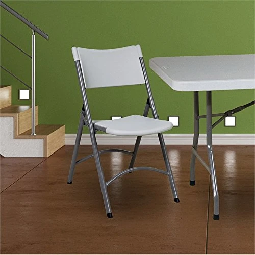 Office Star Resin Furniture For Indoor Or Outdoor Use, 4-Piece Set, Folding Chairs - Image 3