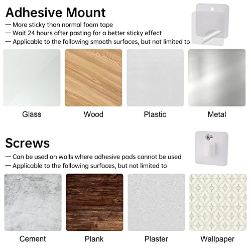 NiHome 3-Tier Over The Toilet Bathroom Organizer With Hooks, Wall Mount Space Saver Toilet Storage Rack - Easy Assembly, No Drilling Required (White) - Image 3