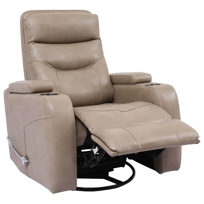 Parker Living Origin Manual - Linen Fabric Manual Swivel Glider Recliner In Tan - Image 2