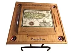 Latinos R Us Puerto Rico Domino Table With The Map Classic