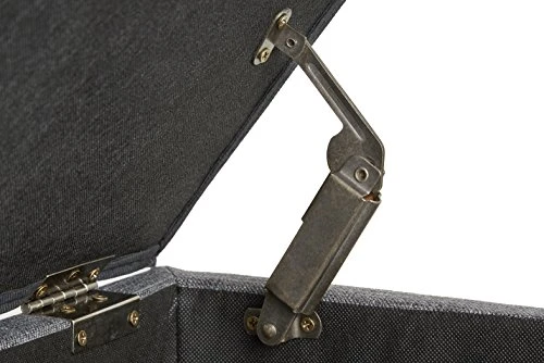 FIRST HILL FHW Thomas Rectangular Storage Ottoman Bench, Large, Stone Grey - Image 5