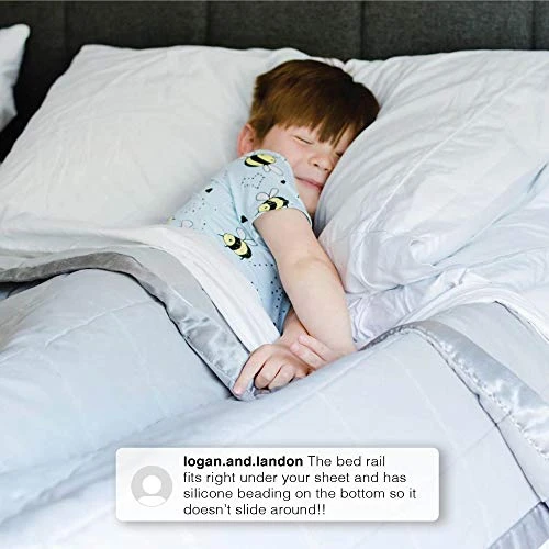 Delta Children Serta Perfect Sleeper Extra Long Foam Bedrail - Guardrail For Toddlers & Kids With Water-Resistant, Non-Slip & Machine Washable Cover - 2pk, White - Image 2