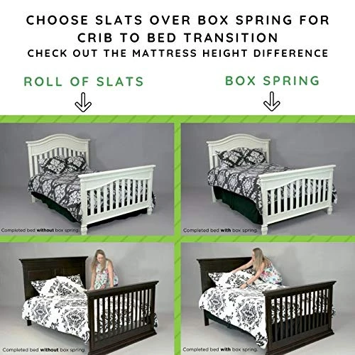 Full-Size Conversion Kit Bed Rails Compatible With Oxford Baby, Soho Baby, Ozlo Baby & Avalon Baby Cribs | See Description For List Of Compatible Cribs (Rustic Farmhouse Brown) - Image 4