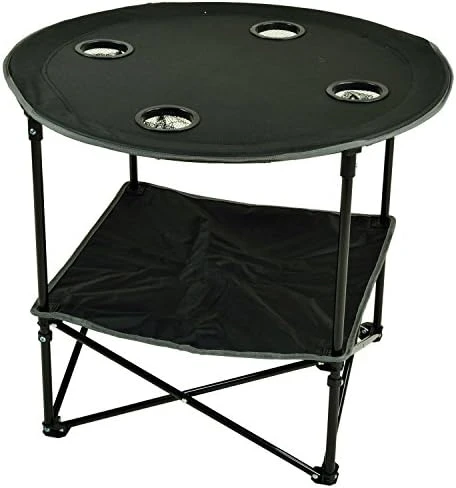 Picnic At Ascot Canvas Travel Folding Table, Royal Blue - Image 5