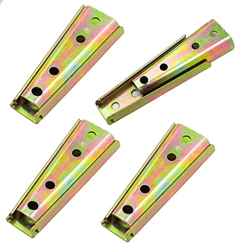 TONGNENGLIU 4 Pair 4.7 Inch Sofa Slider,Sofa Connector, Sofa Armrest Insert Heavy Duty Interlocking Hangers Sofa Slide Bed Frame Hardware Accessories,Furniture Connector