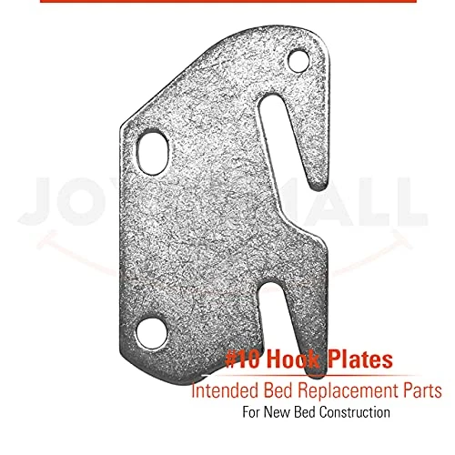 #10 Wooden Bed Rail Hook Plates, JOYCEMALL Set Of 2#10 Bed Rail Brackets Hook Plates With Pins Intended Replacement For Wooden Bed Headboard Footboard Frame
