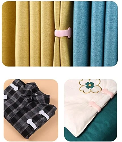 LUKEO 6Pcs Quilt Buckle Fixing Clip Safe Children's Non-Slip Sheet Home Mattress Sofa Cushion Fasteners Clip (Color : E, Size : As Shown)