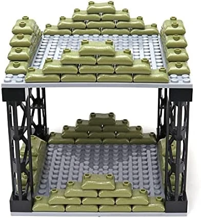 JoySeed Military Guard House Building Set WW2 War Scene Building Blocks Set War Battle Scene Compatible With Lego Architecture House - Image 7