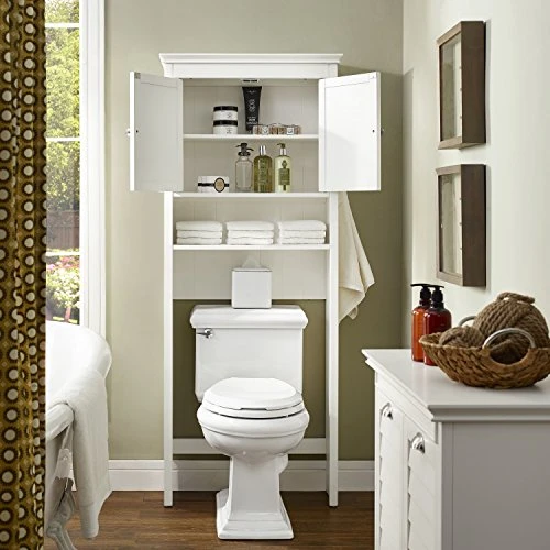 Crosley Furniture Lydia Space Saver Bathroom Cabinet, White - Image 6