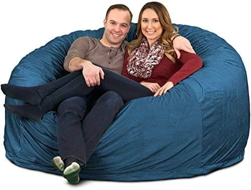 ULTIMATE SACK 6000 (6 Ft.) Bean Bag Chair Cover In Multiple Colors: Cover ONLY. (6000, Cloud Suede) - Image 11