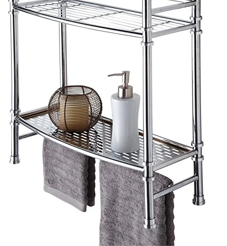 Best Living No Tools Wall Mount/Countertop Shelf, Chrome - Image 3