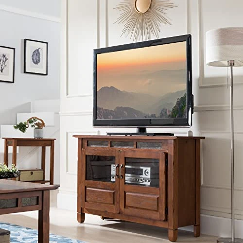 Leick 89046 Riley Holliday Rustic Oak 46-Inches TV Console - Image 3