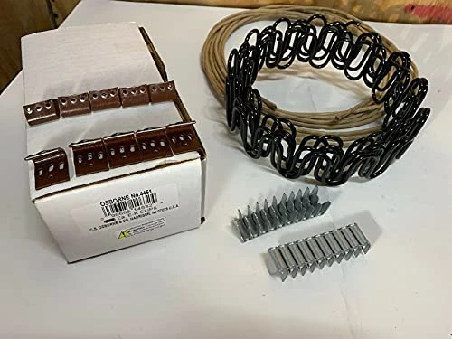 Galaxy Supply Inc. Zig Zag- Springs 8 Gauge 35 Feet For Furniture & Auto Upholstery, Plus Special Package 50 Pcs 7 Holes Clip +40 Pcs Stay Wire Clips + 20 Feet Of Springing Wire