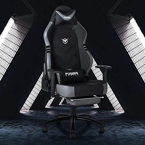 Big And Tall Gaming Chair 350lbs-Racing Style Computer Gamer Chair,Ergonomic Desk Office PC Chair With Wide Seat, Reclining Back, Adjustable Armrest For Adult Teens-Black - Image 7