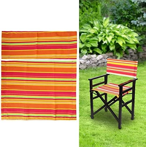 Omabeta 1 Set Director Chair Canvas Replacement Seat Cloth Portable Folding Chairs Cloth Kit Home Supplies Furniture Accessories(Colorful) - Image 9