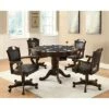 Turk 3-in-1 Round Pedestal Game Table Tobacco