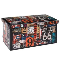 B FSOBEIIALEO Folding Storage Ottoman Bench With Faux Leather Footrest Seat, Coffee Table 30"x15"x15"