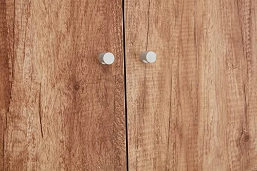 Aisfure Over The Toilet Storage Cabinet, 3-Tier Bathroom Space Saver, Bathroom Organizer Shelf Over Toilet, Freestanding Multifunctional Laundry Organizer Toilet Rack Brown - Image 5