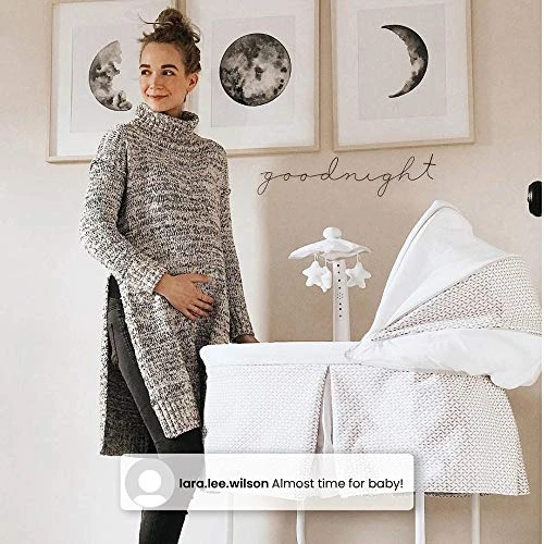 Delta Children Serta IComfort Hands-Free Auto-Glide Bedside Bassinet - Portable Crib Features Silent, Smooth Gliding Motion That Soothes Baby, Cameron - Image 4