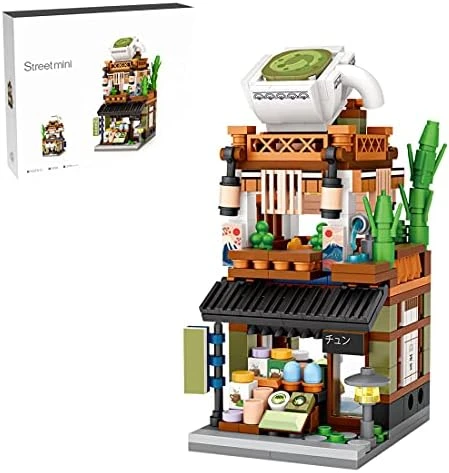 JoySeed Japanese Kimono Shop House Building Blocks Set Street View Modular Building Kit Mini Bricks NOT Compatible With Lego Architecture Creator City - 418pcs - Image 8