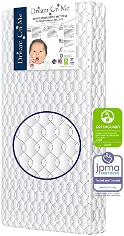 Dream On Me Twilight 5β 88 Coil Inner Spring Crib And Toddler Mattress, Greenguard Gold Certified, 10 Year Limited Warranty, Waterproof Vinyl Cover, Made In The U.S.A, Support And Comfort - Image 7