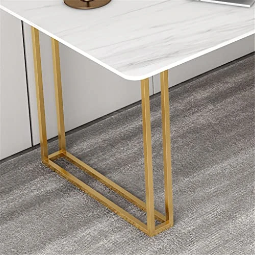 SXDS Marble Computer Desk Office Desk Study Rock Slab Workbench Conference Table - Image 4