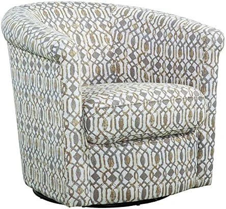 GRAFTON HOME Marvel Swivel Chair, 30D 30W 29H, Slate Splatter - Image 4