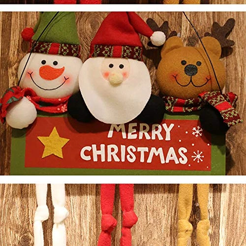 YIISU #nr92wv Christmas Decor Xmas Window Christmas Santa Party Door Decor - Image 5