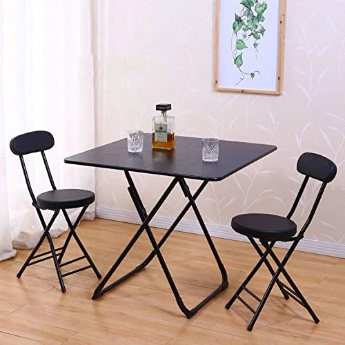 Cushioned Padded Folding Stool, 28.7-Inch Foldable Folding Bar Stool,Portable Folding Stool With Handle For Fishing Hiking Gardening Travel BBQ - Image 2