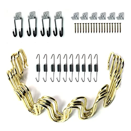 Kaupuar 15" Sofa Upholstery Spring Replacement Kit For Repair Couch Recliner Parts Chair Fix Sagging Seat
