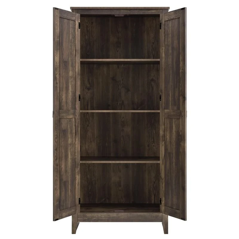 Ameriwood Home Farmington Wide Storage Cabinet, 31.5", Rustic - Image 2