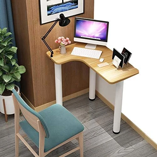 HXXXIN Metal Table Leg Desk, Heavy Duty Table Leg Triangle, Office Combination Computer Desk DIY Furniture, Without Chair - Image 9