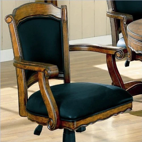 Turk 3-in-1 Round Pedestal Game Table Tobacco - Image 4