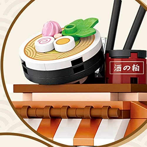 JoySeed Japanese Kimono Shop House Building Blocks Set Street View Modular Building Kit Mini Bricks NOT Compatible With Lego Architecture Creator City - 418pcs - Image 2