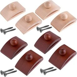 Classy Clamps Wooden Quilt Wall Hangers – 8 Large Clips (Light & Dark) And Screws For Wall Hangings - Tapestry Hangers/Quilt Hangers For Wall Hangings - Quilt Clips/Wall Clips For Hanging/Quilt Rack
