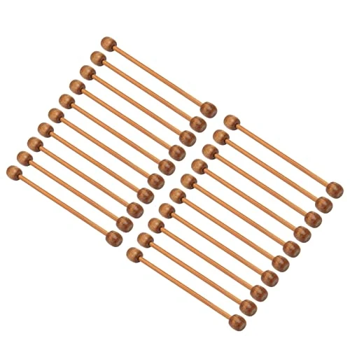 Jeanoko Mini Wood Tapestry Hanging Rods, 20pcs Mini Tapestry Wooden Sticks Walnut Widely Used Prominent Edge Design For Wedding Props